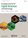 EUROPEAN JOURNAL OF LIPID SCIENCE AND TECHNOLOGY雜志封面
